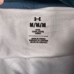Under Armour Athletic Shorts Womens M Blue White Pattern Fitted Lined Pocket Photo 3