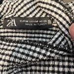 ZARA Gingham Check High Neck Sleeveless Top Black White Classic Summer M Photo 1