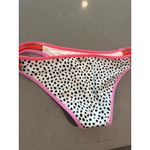 Victoria's Secret Strappy Cheeky Bikini Bottoms White Black Dot Print S Photo 3