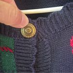 Jantzen Vtg 90s Equestrian Women’s Preppy Horse Hand knit Cardigan Sz Lg Photo 4