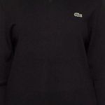 Lacoste  Women's Elegant Black V-Neck Sweater Photo 0