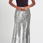 Forte Forte Encanto Fil Coupe Lurex Flare Pants Estrella Silver Womens Size 00 U Photo 2