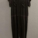 Free People Raving Rayon Utility Romper Washed Black Jumpsuit Size Small Photo 2
