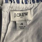 J.Crew  Blue White Stripped Seersucker Tiered Dress Size 4 Preppy Southern EUC Photo 6