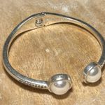 Lucky Brand  Pearl Open Cuff Hinge Bracelet Photo 5