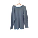 Vintage Halloween Sequin Jack O Lantern Pumpkin Coastal Grandma Sweater Blue Size XL Photo 6