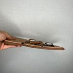 Madewell  Lyra‎ Slide Snake Print Leather Criss Cross Strap Flat Sandals Size 8 Photo 2