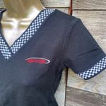 Size S//Vintage Y2K Babydoll Race Girl Top Black Photo 2