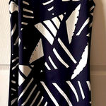 Ralph Lauren Lauren Women's Navy/White Mixed Media Shift Sweater Dress Size S Photo 0