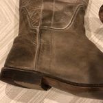 Frye  Grey Distressed Paige Tall Pull-on Boots Size 8 Photo 2