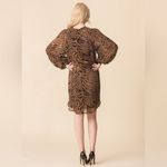 Ganni  Tiger Print Dress‎ NWT Size 34 Size US 2 Animal Print Mobwife Chic Viscose Photo 3