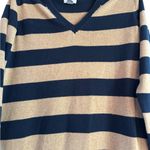 Old Navy  Black and Tan V-Neck Sweater Photo 1