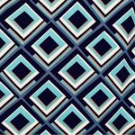 Kasper  Abstract Print Pencil Skirt Back Slit Navy Blue Teal 10 Photo 1