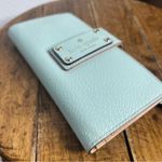 Kate Spade Leather Pebbled Medium Wallet Seafoam Green Great condition Early 90s Photo 1