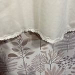 Vintage Olga Nightgown 36 Ivory Nylon Full Slip Lace Trim Maxi USA Made 50" Long Photo 6