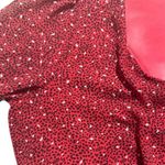 Meraki smocked WAIST V NECK RED blouse Size M Photo 3