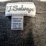 P.J. Salvage  Henley Shirt Long Crochet Sleeve Knitted Quarter Button Gray S Photo 2