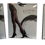 Natori  Leopard Mix Sheer Tights Black Size Small S NT S05438 3 pack Photo 0