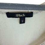 Just Black Cream Beaded Tank Blouse Small Photo 4