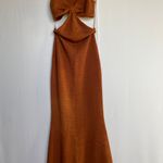 Cult Gaia NWT Serita cutout knit cotton-blend maxi dress in Amber size L large Photo 7