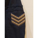 Zadig & Voltaire  Virginia Grunge Military Jacket SIZE 38 US 6 Black Photo 2