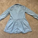 American Eagle  Outfitters Blue Denim Buttoned A-Line Dress Photo 4