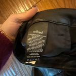 Aritzia  Wilfred Melina faux leather high rise straight black pant 00 Photo 9