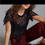 Anthropologie Bishop + Young Lace Over Shirt Size Small, Emerald Green Photo 11