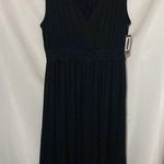 Ronni Nicole NWT size XL Black Sheath Maxi Dress Faux wrap braided elasticwaist Photo 5