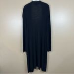 Banana Republic  Black Open Front Duster Cardigan Sweater Linen Blend XL Photo 8
