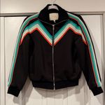 Maje Maneli Chevron-Stripe Track Jacket size 1/S Photo 1
