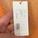 Moon River NWT orange & purple spotted v neck flowy 3/4 sleeve wrap dress sz M Photo 3