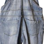 Bullhead Denim Co Bib Overalls Denim Distressed Size Small 100% Cotton Blue Photo 12