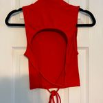 Vestique Tie Back Mock Neck Crop Tank Photo 2