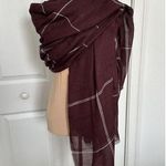 Madewell  Modal Cashmere Rectangle Scarf Wrap Womens Burgundy 56 X 76 Photo 0