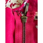 Torrid  Hot Pink Floral Print Zip Up Sleeveless Flowy Tank Top Blouse Size 00 Photo 5