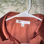 Nordstrom Rack Ruched Rust Collared Top Photo 2