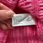 A New Day Women's Vibrant Pink Smocked Crop Top - Size S Photo 3