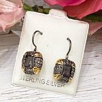 Sterling Silver  Amethyst Filigree Earrings Photo 0