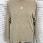 prAna Embroidered Logo French Terry Pullover Brown Tan XL Photo 0