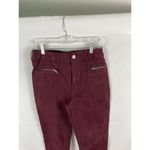 American Eagle  Zip Pocket Maroon Hi Rise Jegging Jeans Size 8 R Photo 2
