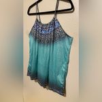 Super Cute Silky Summer Tank Top | Shirt Blue Size L Photo 1