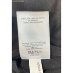 EXPRESS  Brown Cream Black Floral Linen Blend V Bar‎ Neck Ruched Mini Dress XS Photo 7