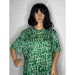 Lane Bryant NWT Deadstock 60s Emilio Borghese x Mod Dress Green White Print XL Photo 3