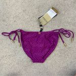 Vix Paula Hermanny Louise Shaye‎ Tie Side Bikini Bottom Magenta Polka Dot S Purple Photo 7