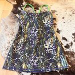 Lululemon Dancing Warrior Purple Green Pistachio Floral Tank Top Strappy Back 6 Photo 0