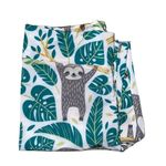 Sloth Tree Jungle Printed Athleisure Athletic Cozy Core Leggings Tights size L Size L Photo 4