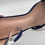 Allegra K NEW  Sandals Womens 8.5 Blue Rhinestone Strappy Block Heel‎ Ankle Strap Photo 3