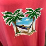 Sunberry Coral Long Sleeve Midi Beach Dress Cotton Spandex Blend (L) EUC Pink Size L Photo 2