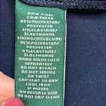 Ralph Lauren Lauren  Navy V-Neck Dress with Bell Sleeves Knee length, size 6P Photo 7